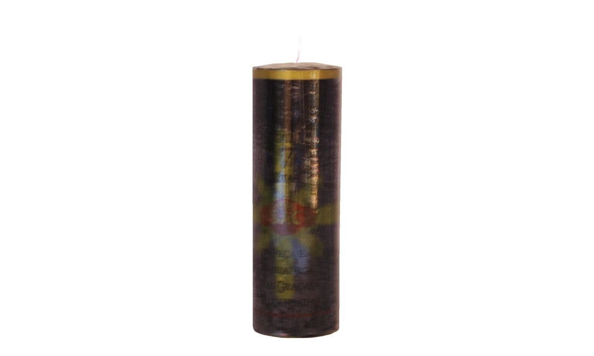 Vela de 7 dias preta para proteção espiritual e limpeza energética