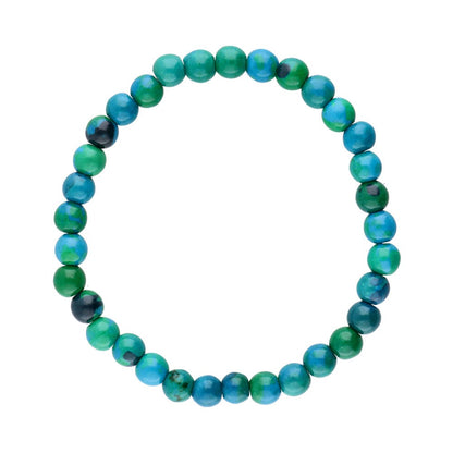 Pulseira de Crisocola Natural - A Pedra da Sabedoria e Expressão