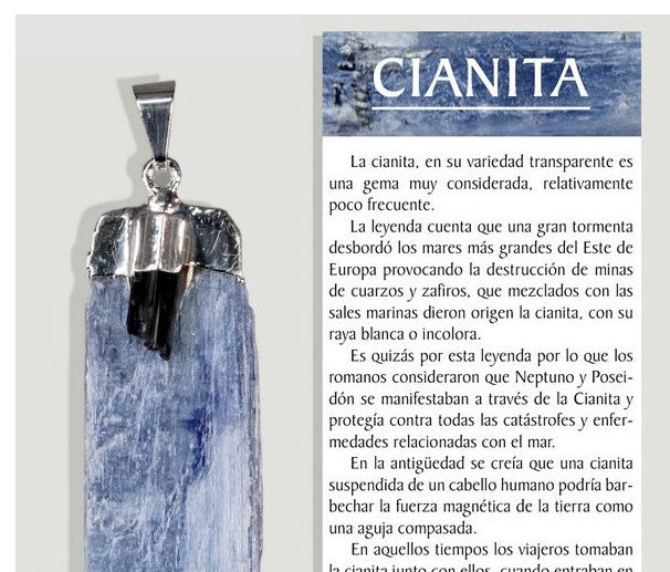 Cianite c/ponta de Turmalina