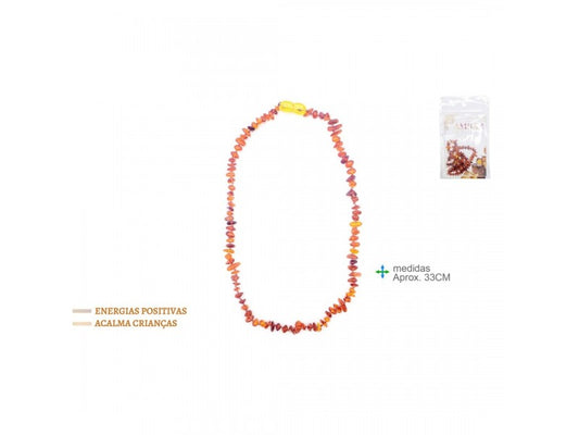 Colar Ambar criança 33cm