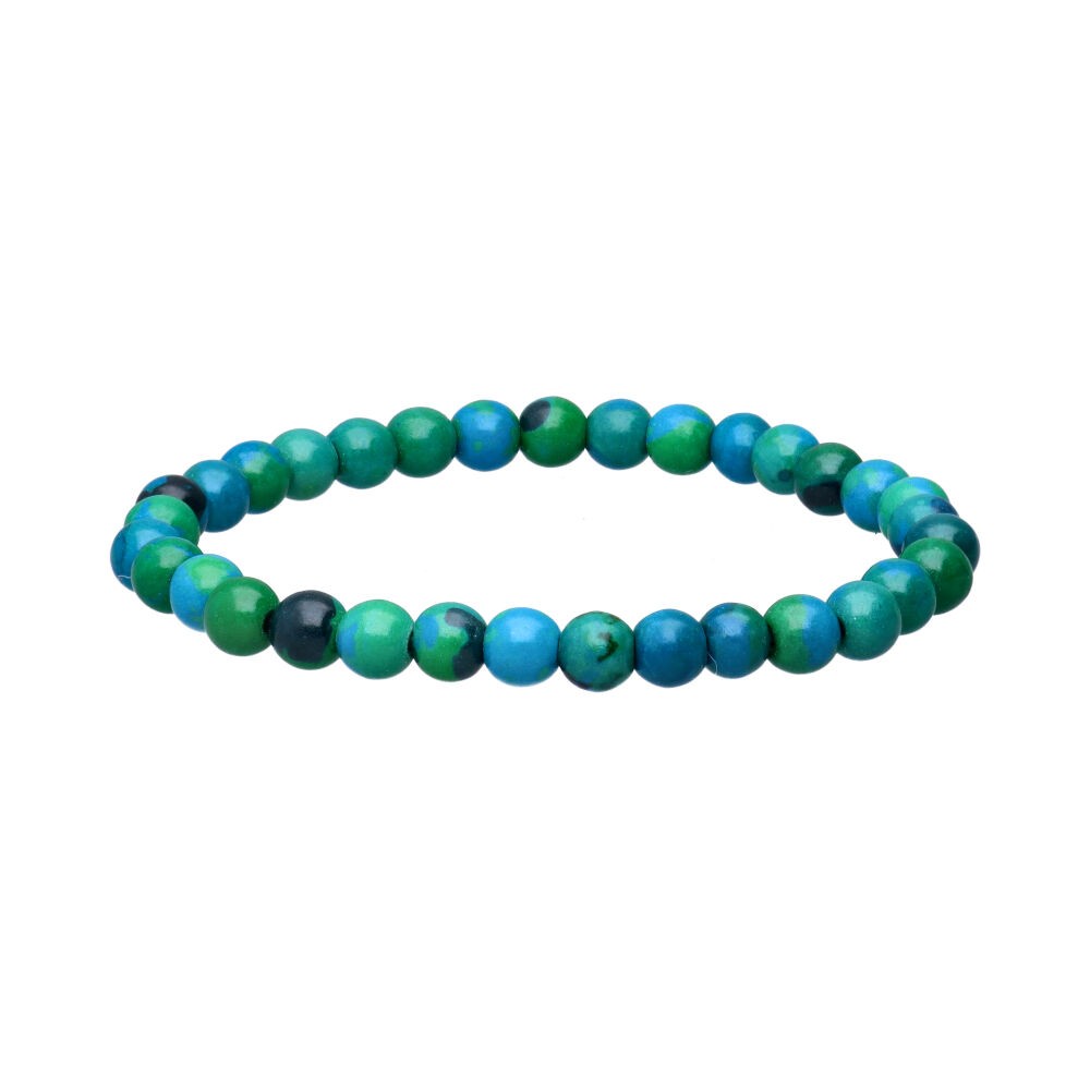Pulseira de Crisocola Natural - A Pedra da Sabedoria e Expressão