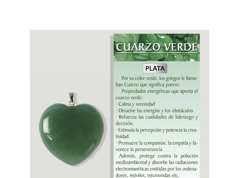 Quartzo Verde - coração