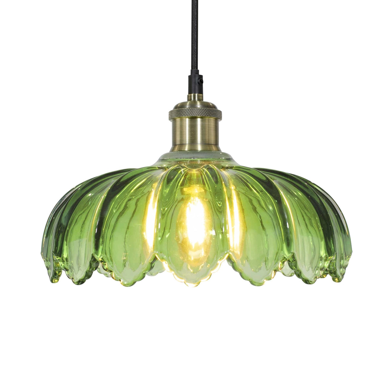 Candeeiro em vidro Pétala - estilo retrô