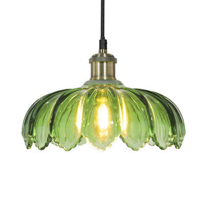 Candeeiro em vidro Pétala - estilo retrô