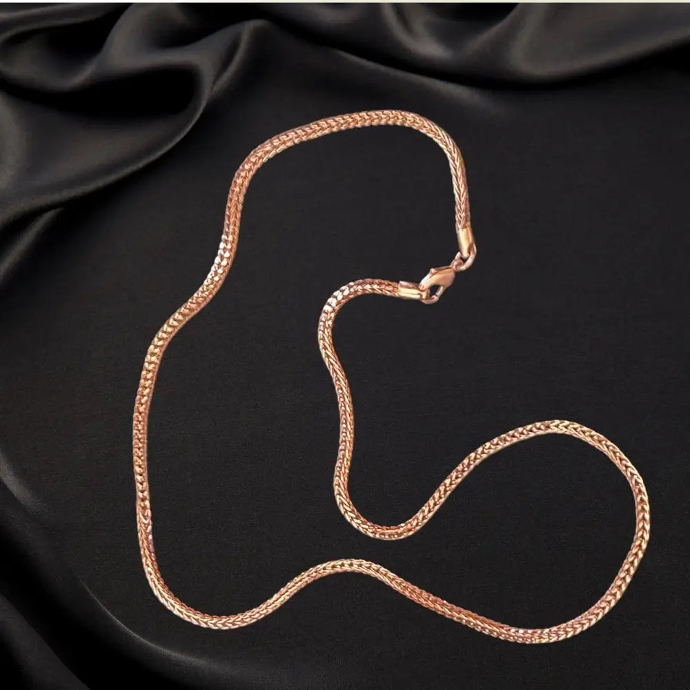 Colar de Cobre Puro com Elos 48cm | Corrente Artesanal Elegante -esgotado de momento