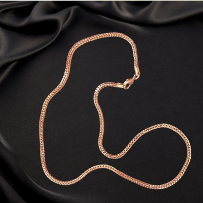 Colar de Cobre Puro com Elos 48cm | Corrente Artesanal Elegante -esgotado de momento