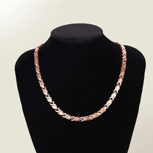 1 - Colar de Cobre Luxo com 35 Ímanes