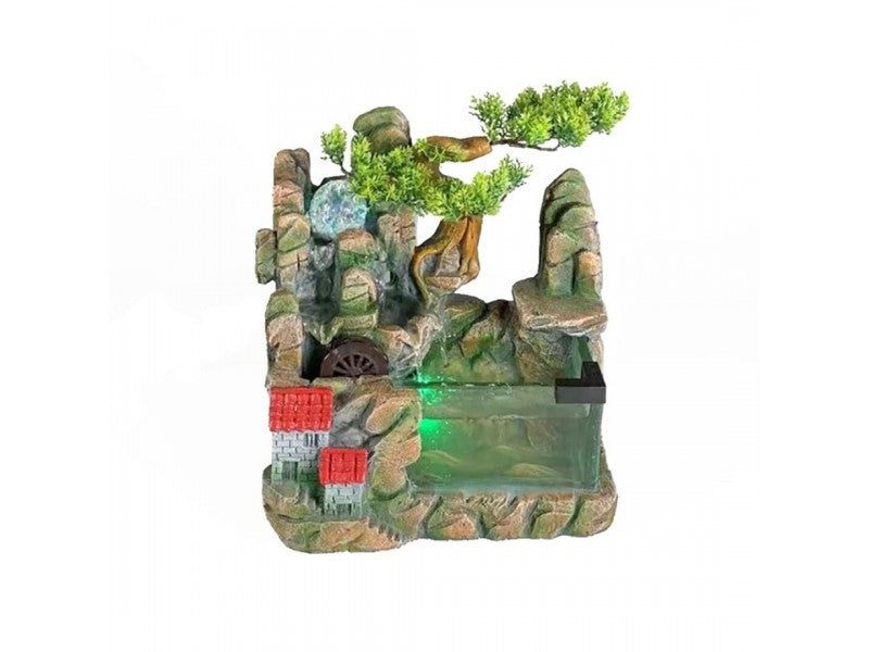 Fonte Cascata com Luz - 30x20x38 cms