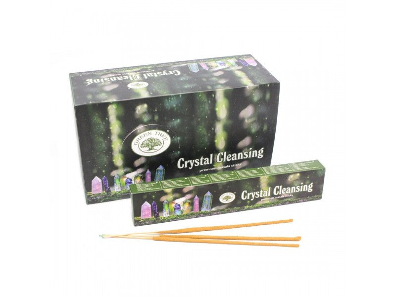 Incenso Green Tree Crystal Cleansing