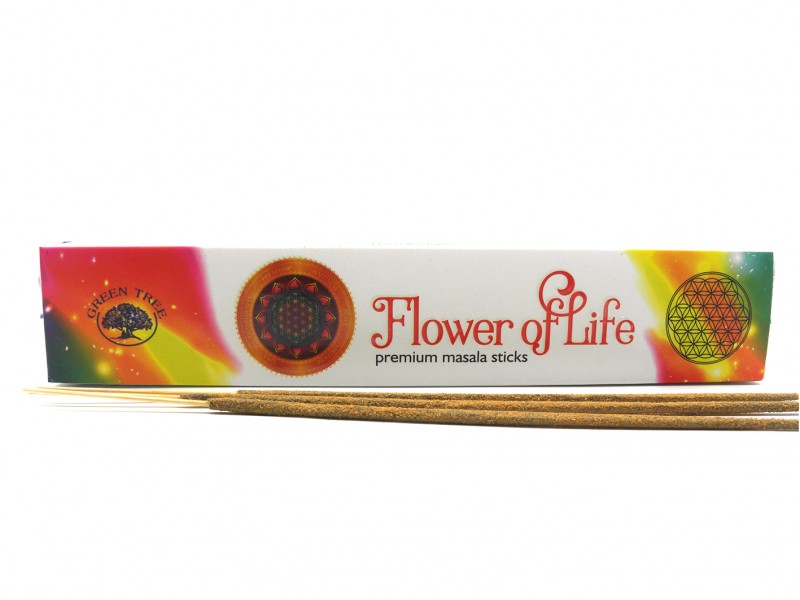 Incenso Green Tree  - Flor da Vida -15grs