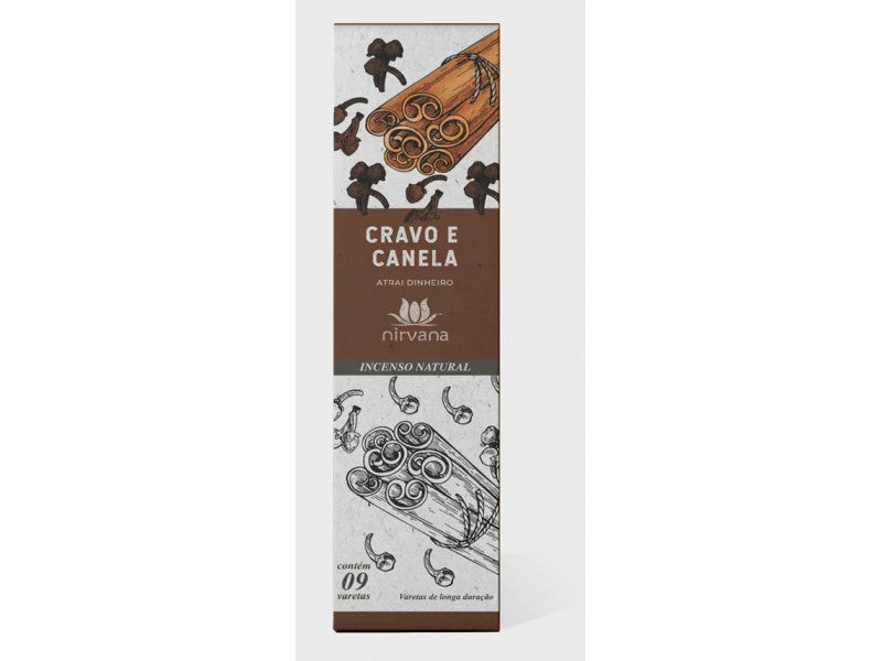 Incenso Nirvana Cravo e Canela