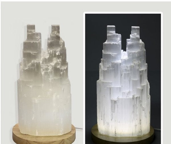 Selenite Duplo luz branca