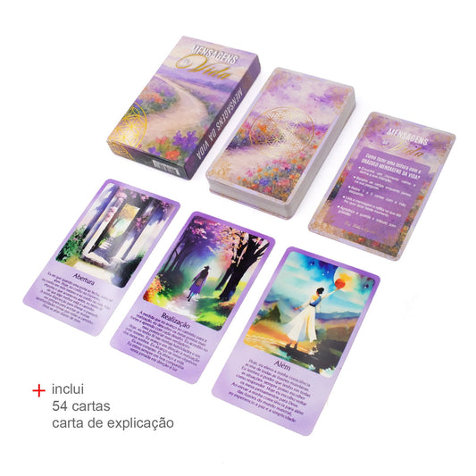 Oráculo Mensagens da Vida 54 cartas na caixa