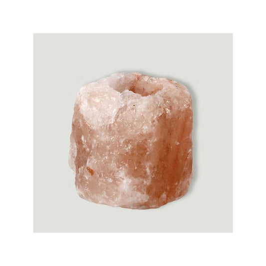 Porta Velas de Sal em bruto +-10cm