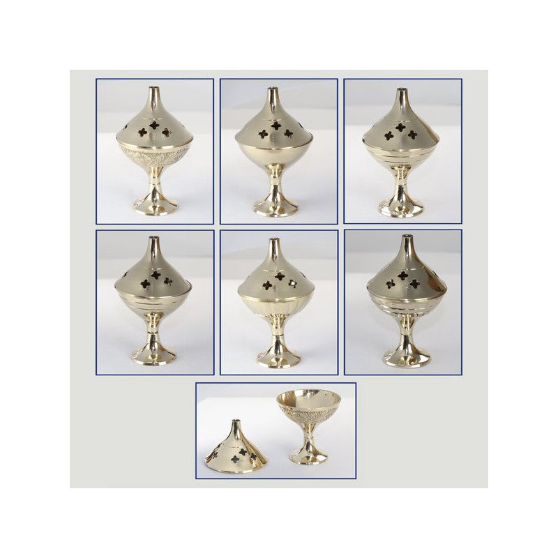 Queimador de Incenso Latão 5x9cm