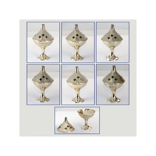 Queimador de Incenso Latão 5x9cm