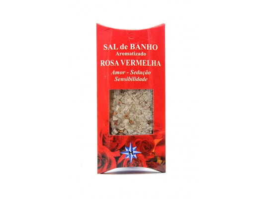 B - Sal Banho Aromatizado Rosa Vermelha