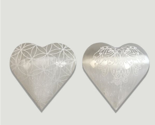 Coração gravado 8 cms