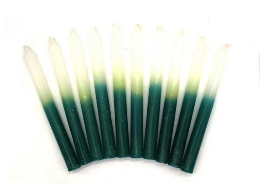 Vela Palito  Branca/Verde